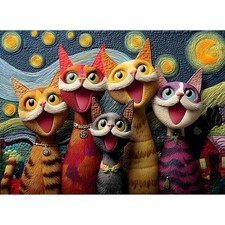 Cat Jigsaw Puzzle 500 Pieces 20.47 x 14.96 Inch Adult Puzzle