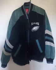 Philadelphia Eagles Suede Jacket (Used) Large (G-III)