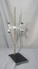 * Double Burette Holder Lab Clamp w/ 23.5" Rod & Support Stand