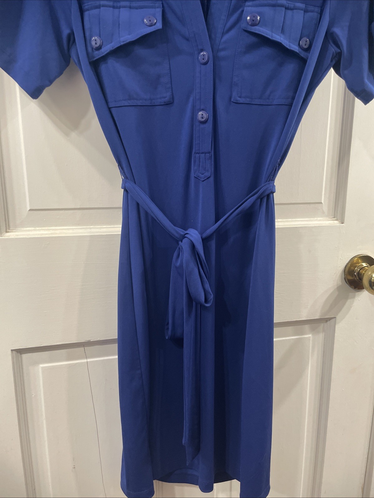 Fenn Wright Mansion Formal Solid Blue Polyester S… - image 4