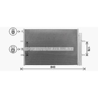 AVA Quality Cooling Kondensator Klimaanlage Mit Trockner FüR Ford Tourneo