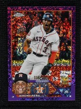 2023 Topps Chrome Purple Speckle Refractor 99/299 Jeremy Pena Peña #113 r0j