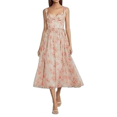 Antonio Melani Womens Size 10 Parker Floral Sweetheart Rose Midi Dress NWT