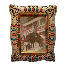 Rainbow Inc Southwestern  5x7  Picture Frame Standing Or Wall Mount 