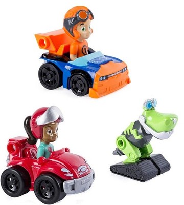 Nickelodeon Rusty Rivets Racers - Rusty, Ruby, Botasaur - 3'' Vehicles - New