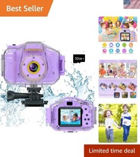Portable Kids Digital Camera - 5 MP Underwater Adventure Toy with 1080p Video
