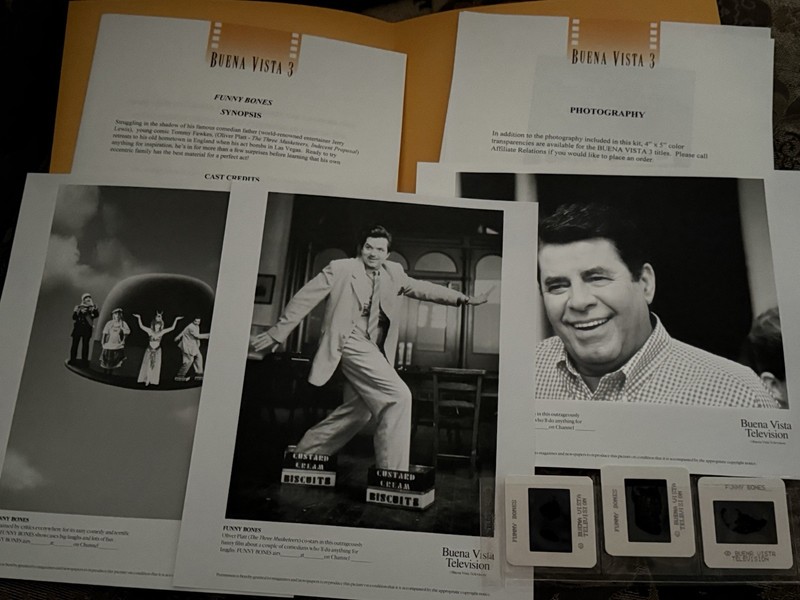 Funny Bones Press kit Oliver Platt Jerry Lewis Film Slides And Photo Stills