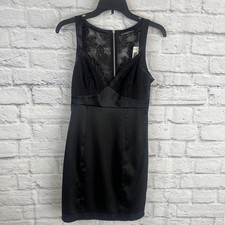 Guess NWT Black Lace Gothic Formal Cocktail Party Clubwear Dress Size 9