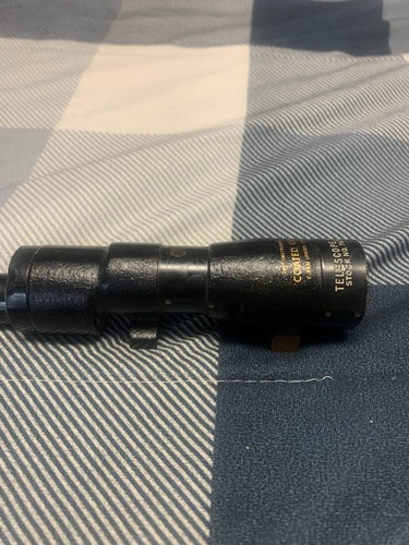 US Military Telescope M4A2 M47A2 Coated Optics WW2 Original Stock No. 7578382
