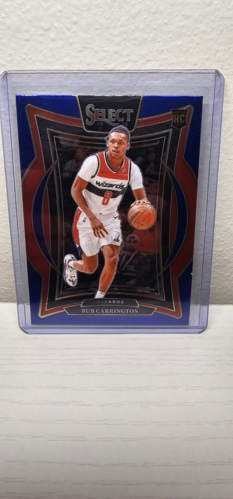 2024-25 Panini Select - Concourse Bub Carrington #81 Blue Prizm (RC)