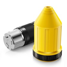 125/250V 50AMP RV Power Cord Twist Lock Plug,with Boot Locking Cover for RVs