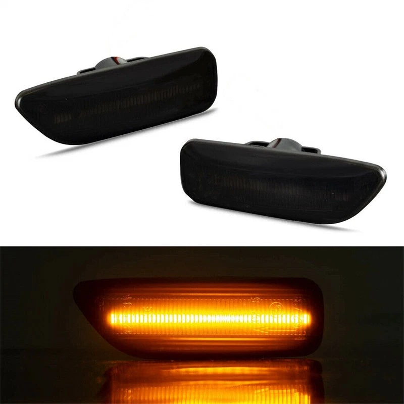 For Volvo XC90 S60 S80 V70 LED Side Marker Fender Turn Signal Lights 2001-2009 - Image 4 of 4