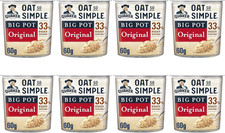 Image of Quaker Oat so Simple Original Porridge Big Pot 60 G (Pack of 8)