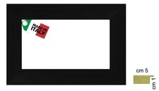 Cornice nera opaca classica in legno spessa cm 5 per poster stampe foto diplomi