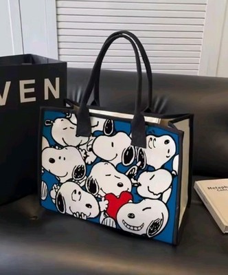Peanuts Snoopy Canvas Tote Shopping Bag