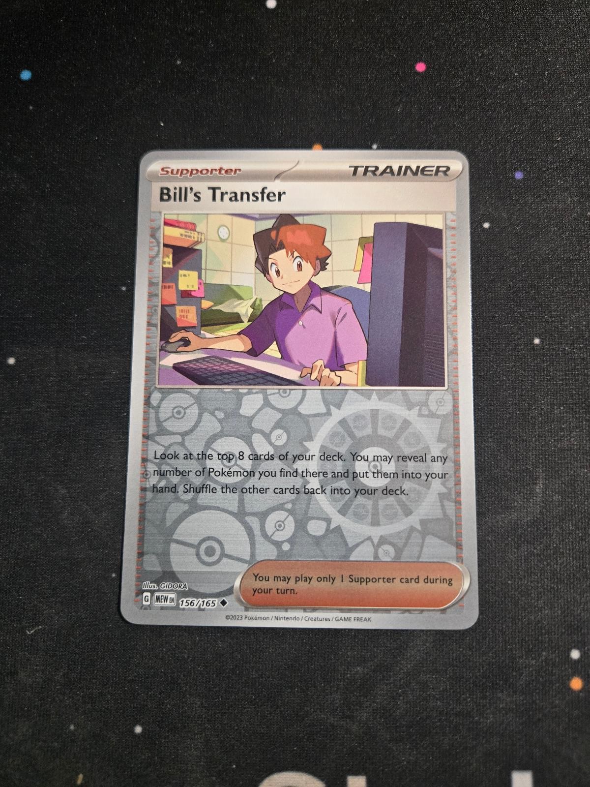 Bill's Transfer 156/165 Uncommon 151 Pokemon Reverse Holo NM