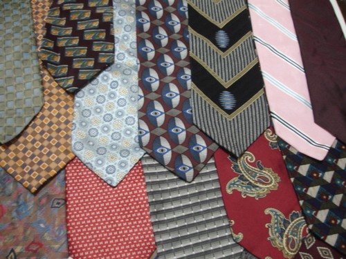 Mens DESIGNER Silk Neck Ties Neckties Lot of 4 Woven Executive Stripes Paisley - Picture 5 of 12