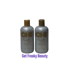 2 PACK. 12 oz. Chi Keratin Shampoo & Conditioner Duo. 355ml. FREE SHIPPING