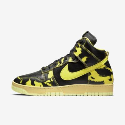 Nike Mens Sneakers Size 12.5 Dunk High 1985 SP 'Yellow Acid Wash' DD9404-001