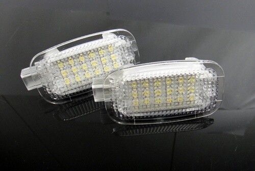 2x White 18 LED Courtesy Door Trunk Lights For Mercedes W216 W251 W164 W463 R230 - Picture 2 of 12