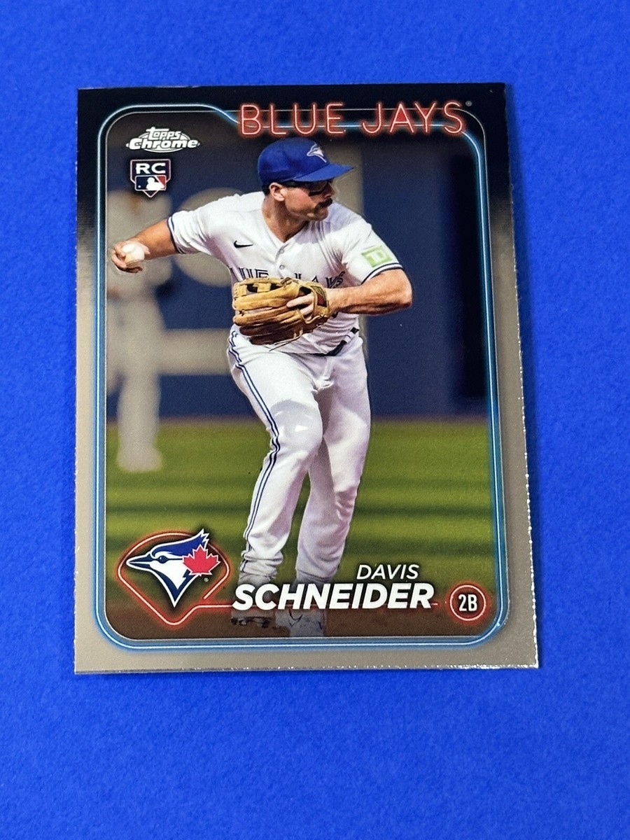 【桃太郎】ベイブルース　アンティークカード　野球 0 Davis Topps Schneider Chrome RC - | Jays Blue Rookie Baseball