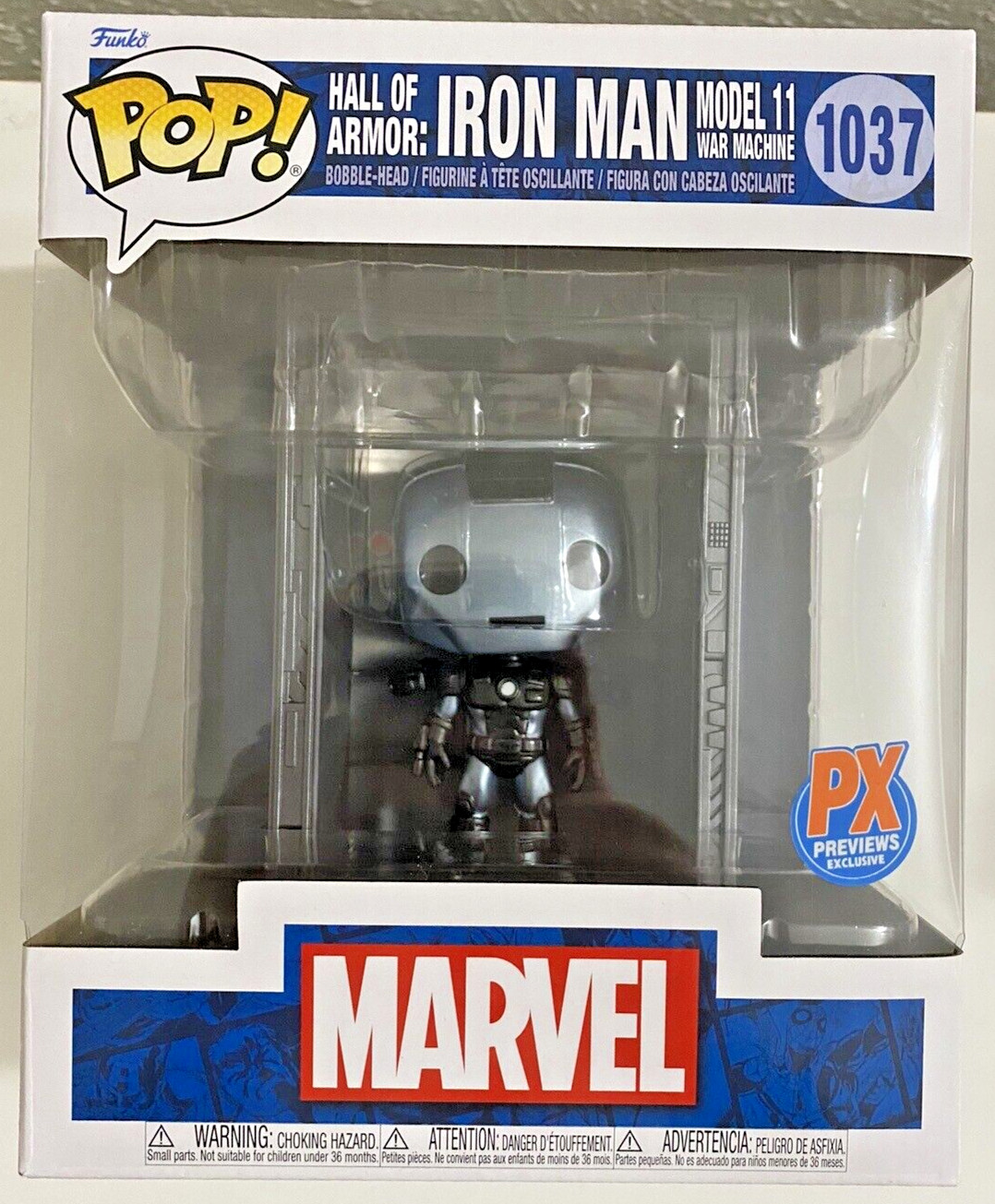 Funko Pop! De Lujo Marvel: Hall Of Armor Mk11 War Machine Px Vistas Previas #1037