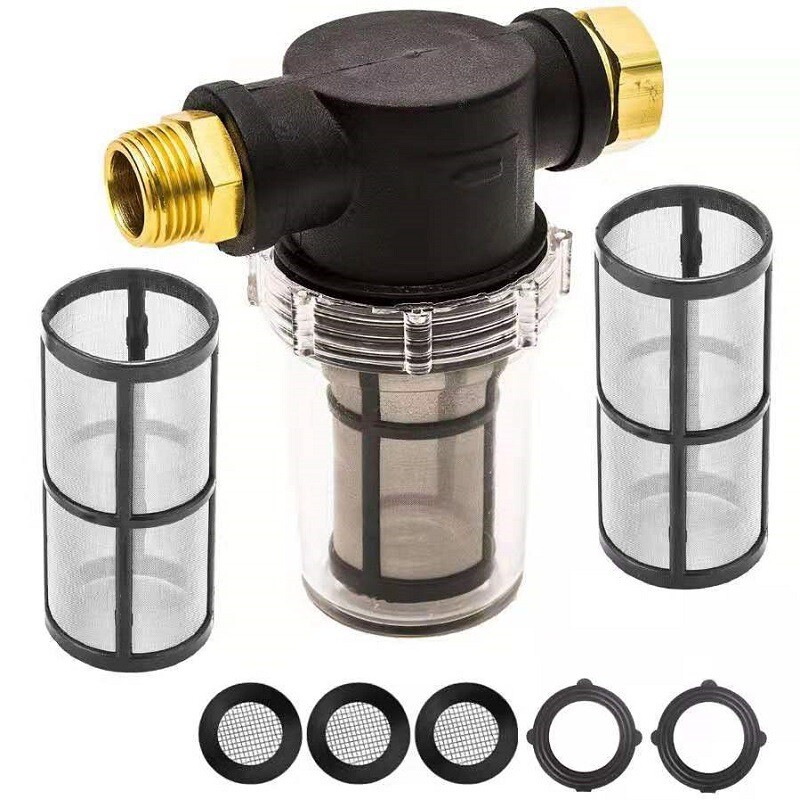 Garden Hose Inlet Filter Attachment 40 Mesh / 100 Mesh for Pressure Washers 3/4