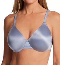 Bali One Smooth Smoothing  Concealing Underwire Bra 3W11 Silver Satin 38DD NWT