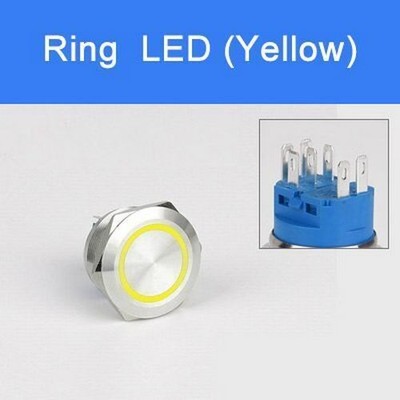 Stainless Steel Momentary Latching Push Button Switch 25/30mm Self-Locking