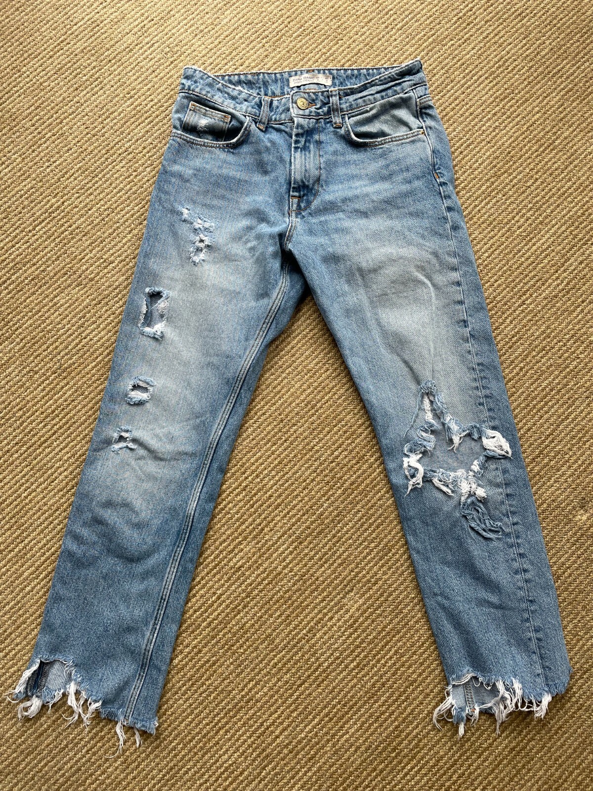 zara basic denim z1975