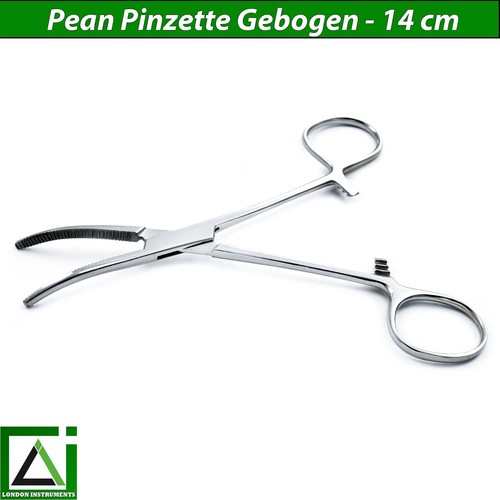 3er-Set Hämostatische KFO Zahnchirurgie Pean Arterienklemme Pinzette Gebogen Neu - Picture 4 of 6