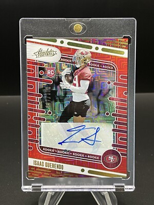 2024 Panini Absolute Issac Guerendo Rookie RC /100 Auto Spectrum Red #189 49ers