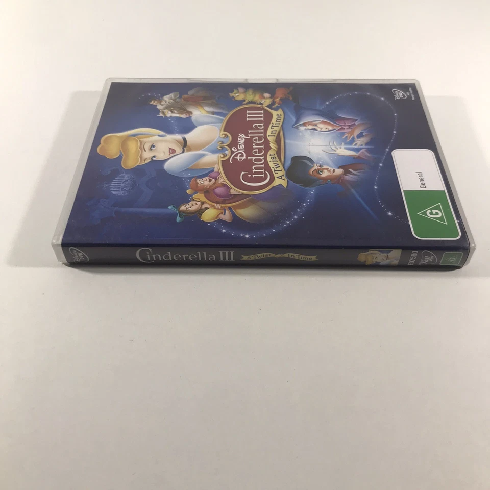 Cenicienta III A Twist In Time DVD Película Animada Disney Región 4 PAL Foto 3 de 4