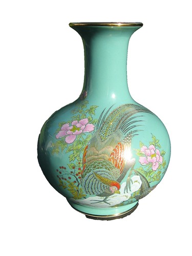 Vintage Roy Hamilton for Mikasa Pink Ceramic Vase Japan 9.5” MCM