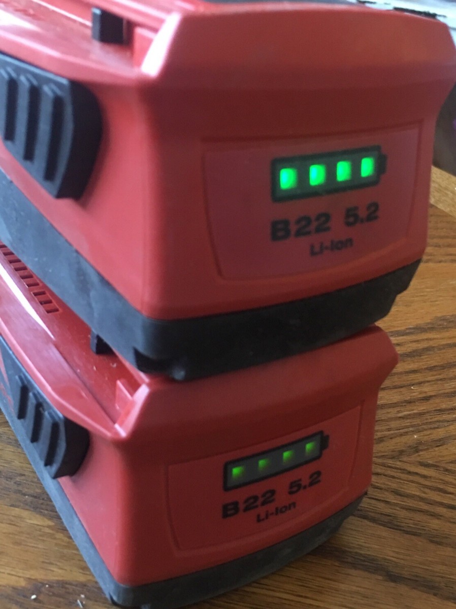 2 Hilti CPC B22 5.2Ah Li-Ion Cordless Tool Batteries | eBay 2 Hilti CPC B22 5.2Ah Li-Ion Cordless Tool Batteries | eBay