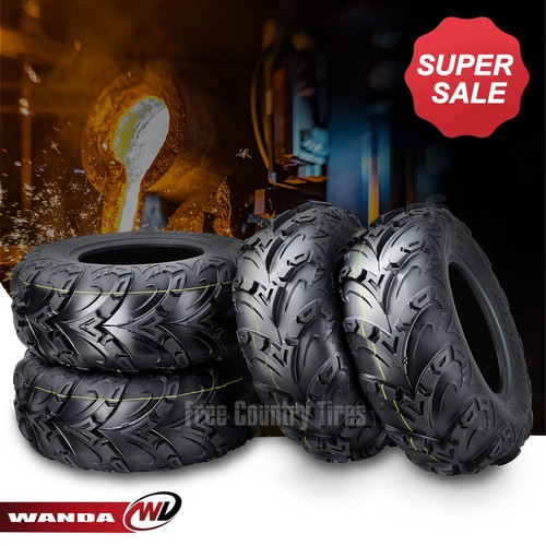Mud Sling 8 Ply Performance ATV/UTV Tires 23x8-11 front & 24x9-11 Rear, Set 4
