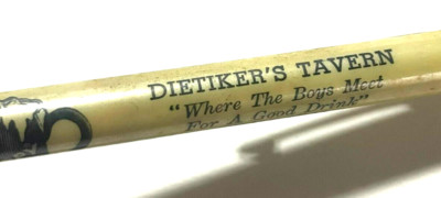 c.1930s Dietiker's Tavern Wood River Illinois Odd Fellows Bldg Mechanical Pencil