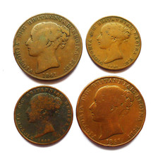 JERSEY LOT X 4, 1/13 SHILLING 1841 + 1851 (8/8) & 1/26 SHILLING 1841 + 1844.