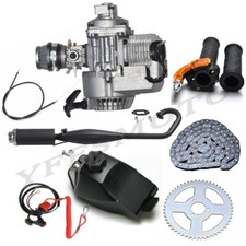 43cc 47cc 49cc Engine Motor/Grip/Muffler Pipe/Tank/Sprocket for Cart Scooter ATV