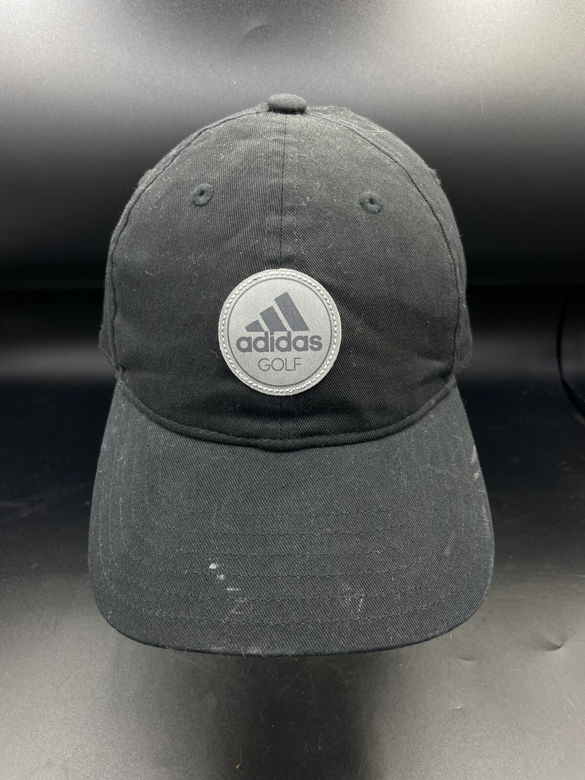 Adidas Hat Cap Black Round Circle Patch Adidas Go… - image 1
