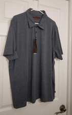 Perry Ellis Men's Travel Luxe Polo Shirt Size XXL Grey   NWT   NEW   MSRP 49.50