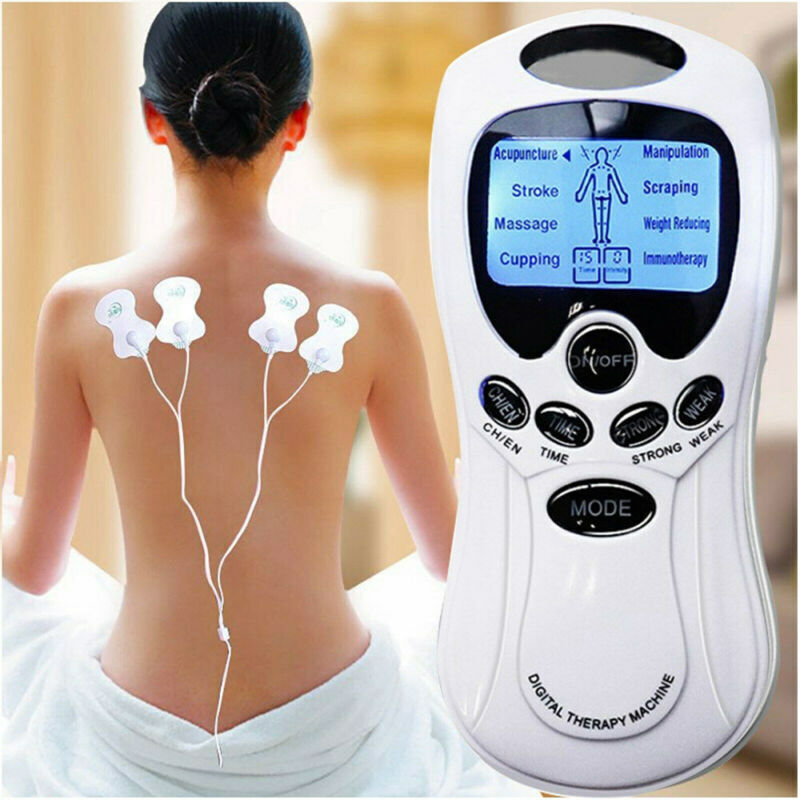 Electric Stimulation Pulse Muscle Massager Tens Unit Machine Therapy Pain Relief