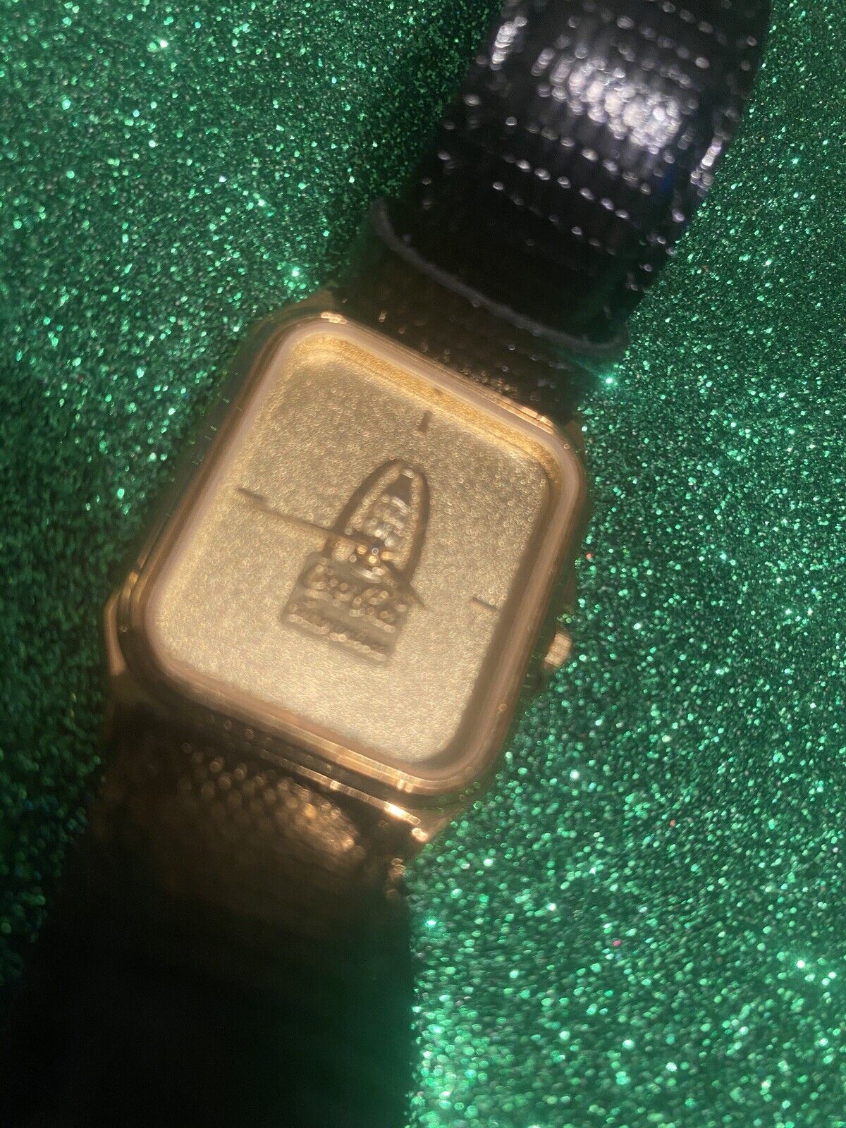 VIntage Jostens Carriage Gold Coca Cola wrist watch  Works