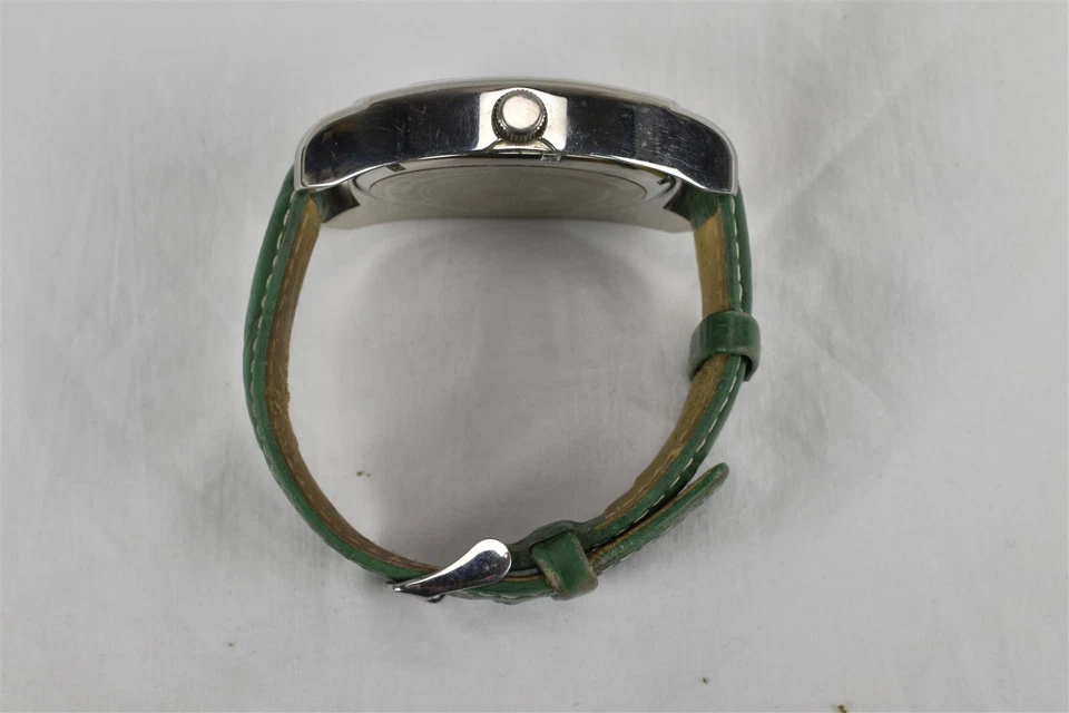 Astboerg Magnum Watch Blue Face Green Band Zeitmesser Berlin 316 Edelstahl AT776 - Image 3 of 4