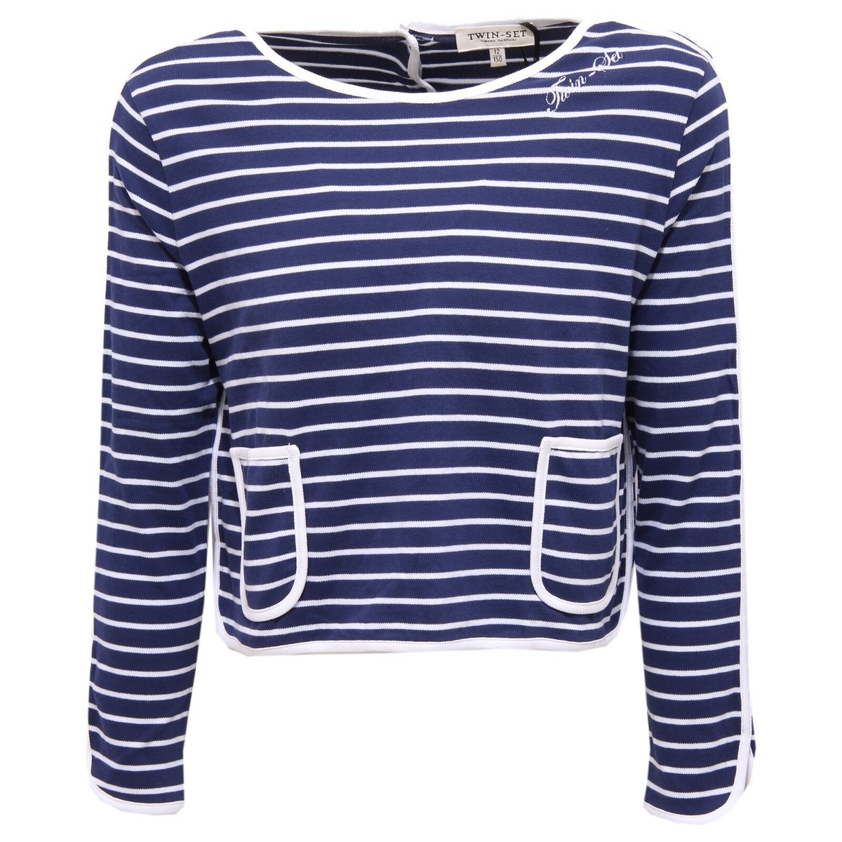 2777X maglia bimba TWIN-SET SIMONA BARBIERI GIRL t-shirt blue