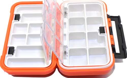 1x Fishing Lure Bait Tackle 2 Layer Storage Box Case Waterproof Compartments NEW - Picture 66 of 150