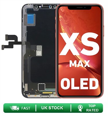 Für iPhone XS MAX OLED AMOLED Touchscreen Display Baugruppe Ersatz Schwarz UK