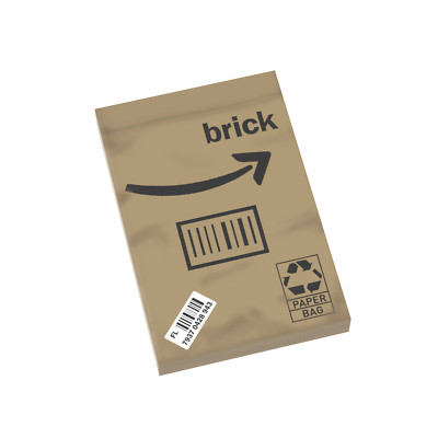 Amazing Brown Recyclable Mailer  - Package - Custom Printed - MOC -- 2x3 Tile