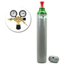 Gasflasche mit Reduzierer Reines 4.8 Argon 100% Schwei&szlig;gas 10 Liter TIG/WIG MIG