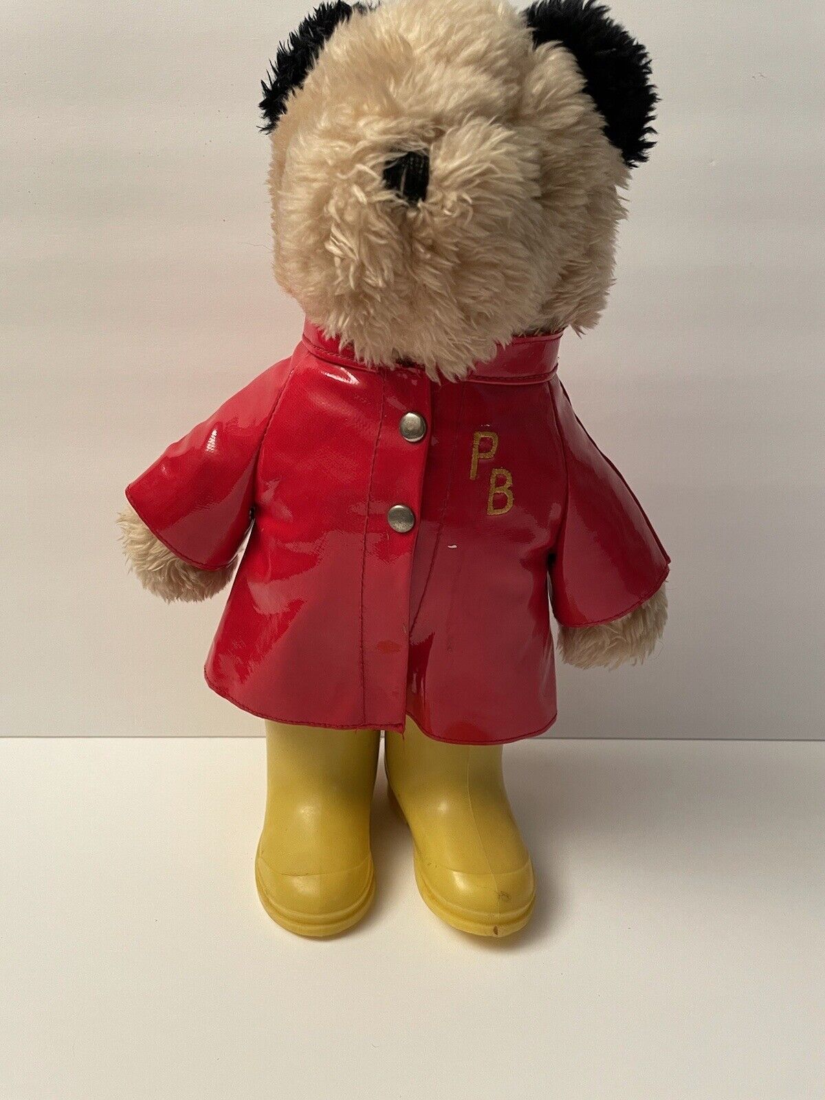 Vtg 1981 famous Paddington Bear Red Sales for sale Rain Coat Eden Yellow by To Boots